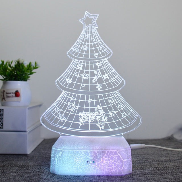 Lampe 3D Sapin De Noel – Le monde des lampes