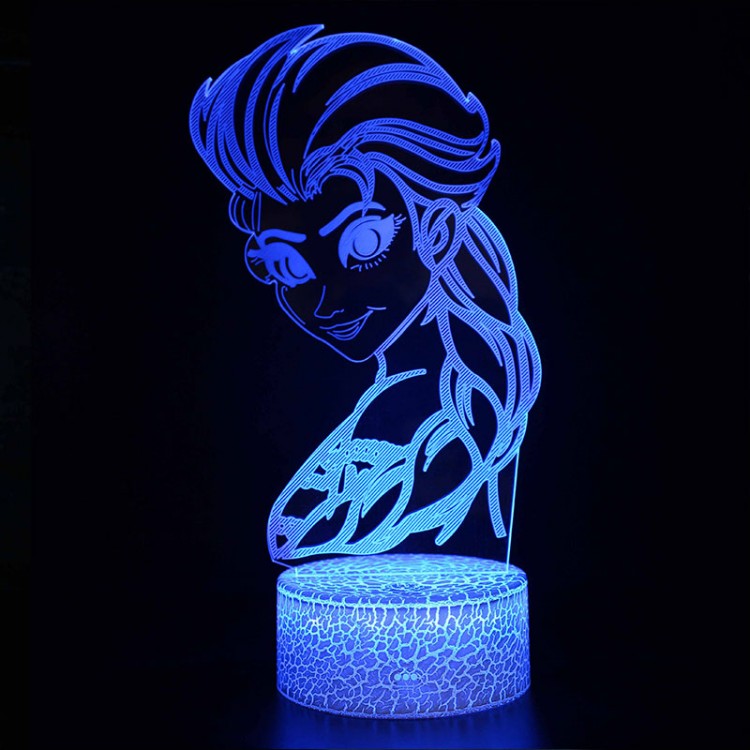 Lampe 3D Elsa La Reine Des Neiges – Le monde des lampes